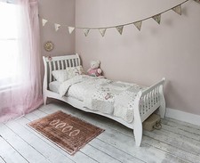 Single Bed in White with