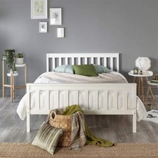 Bed Frame with White wood