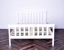 Wooden Bed Frame with Mattress