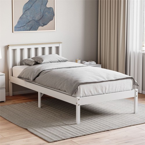 Wooden bed frame - bed, pine
