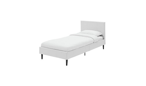 Skylar single bed frame - frame, white